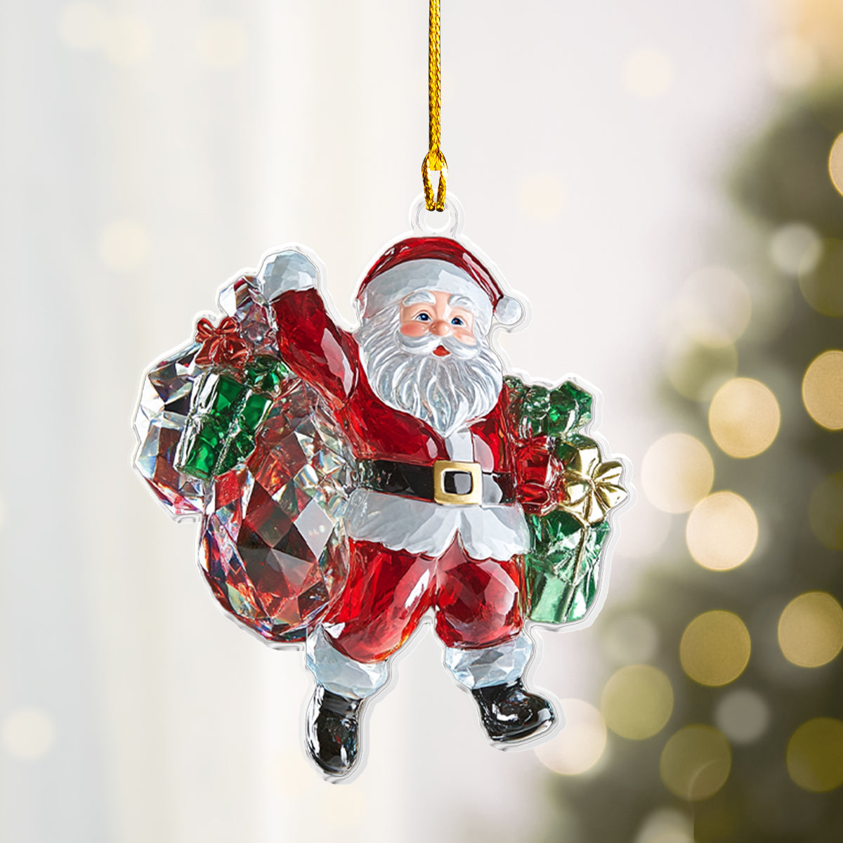 Shineful 2D Acrylic Ornament - Crystal Christmas