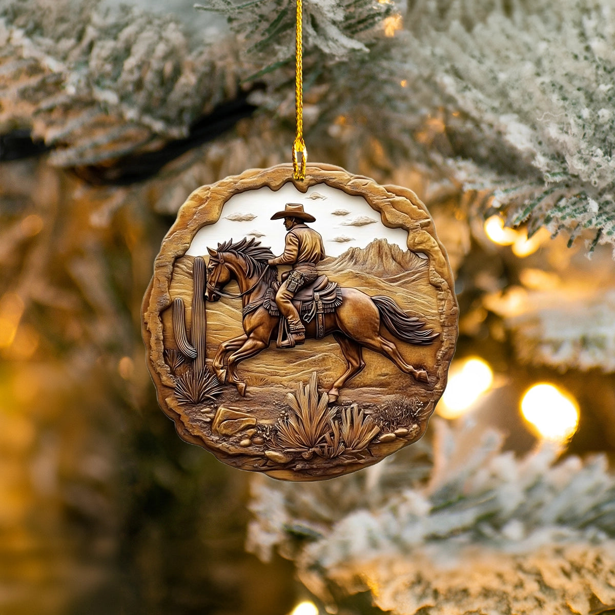 Shineful 2D Acrylic Ornament - Western Cowboy Adventure