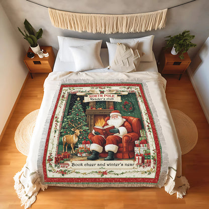 Shineful Woven Tapestry Throw Blanket Winter Wonderland Reader's