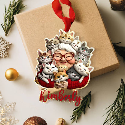 Shineful Personalized 2D Acrylic Ornament Catmom