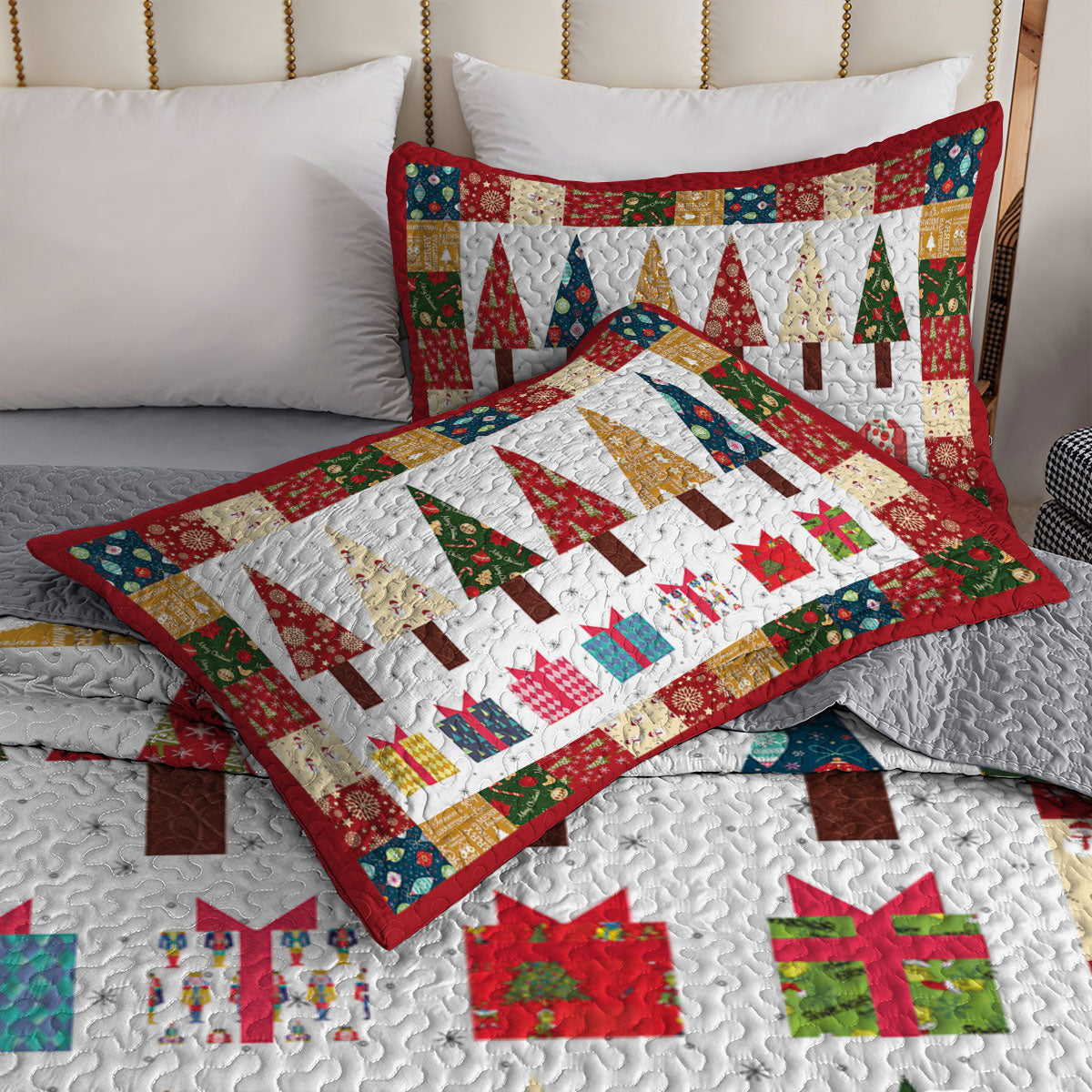 Shineful All Season Quilt 3-Piece Set Wonderful Christmas