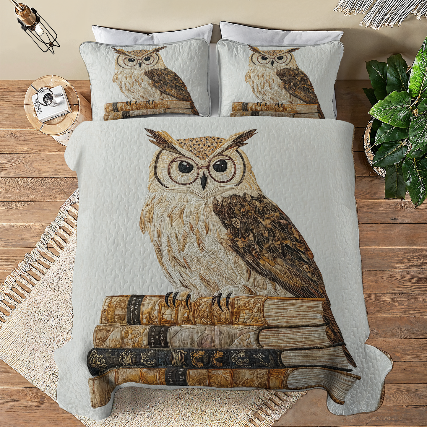 Shineful All Season Quilt 3-Piece Set - Timeless Owl Charm