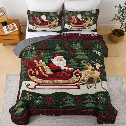 Shineful All Season Quilt 3-Piece Set - Holiday Magic Spread