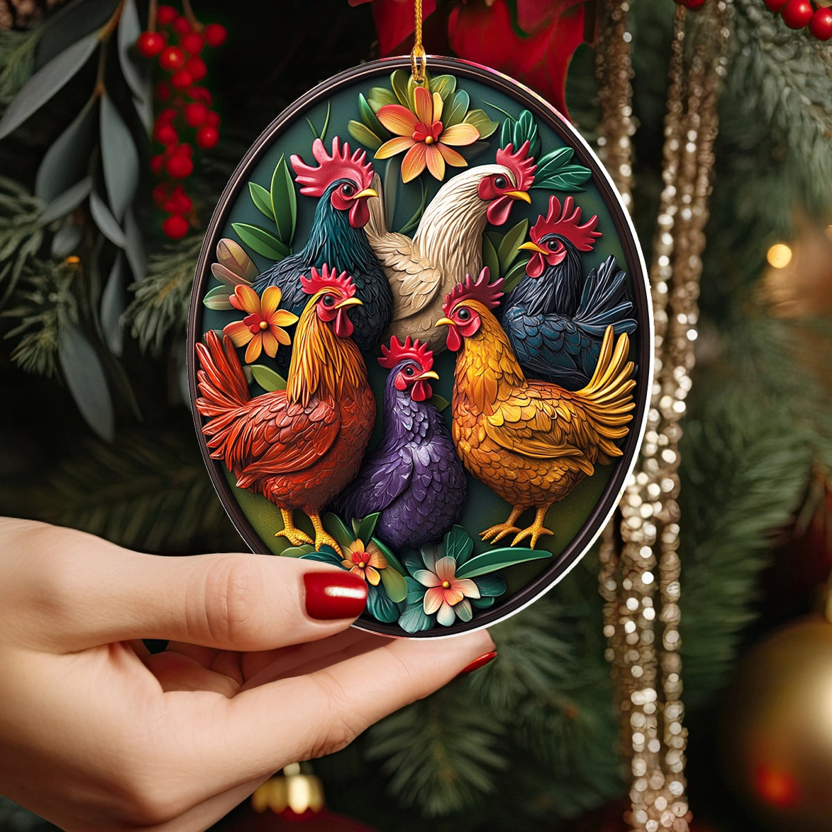 Shineful 2D Acrylic Ornament Countryside Gathering