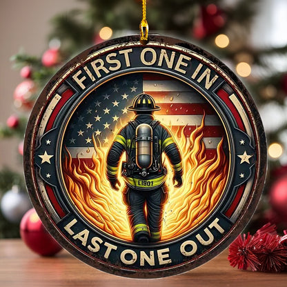 Shineful 2D Acrylic Ornament Brave Firefighter’s Spirit