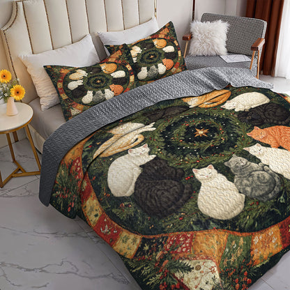 Shineful All Season Quilt 3-Piece Set Catnap Comfort