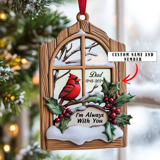 Shineful 2D Acrylic Ornament Personalized I'm Always With You