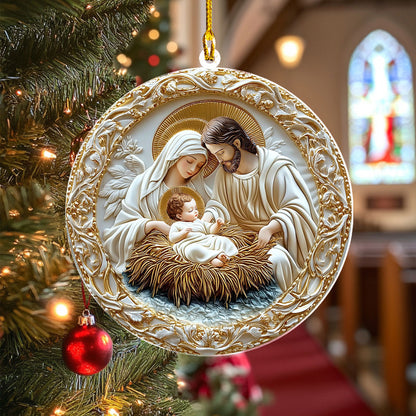 Shineful 2D Acrylic Ornament - Holy Family Christmas