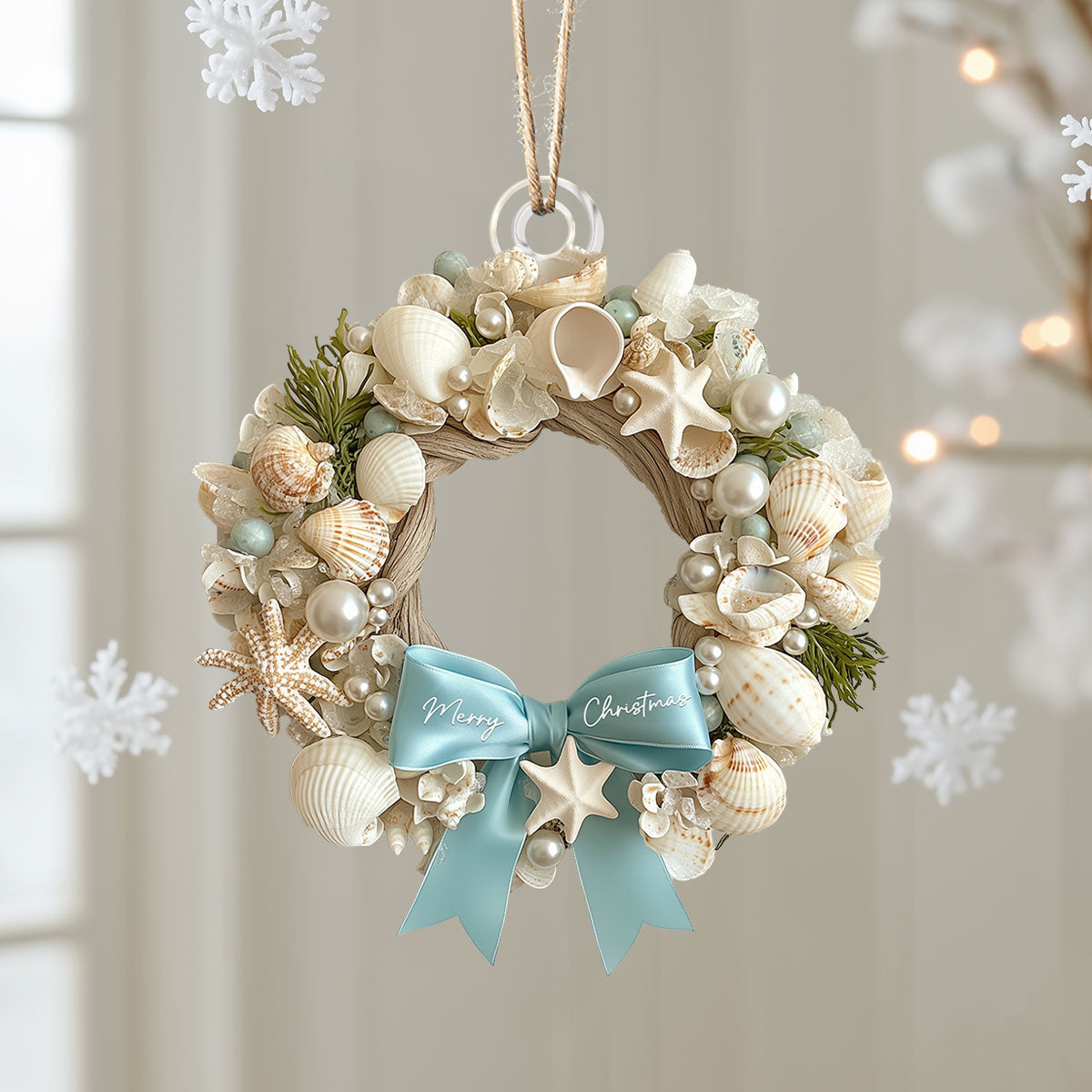 Shineful 2D Acrylic Ornament - Coastal Christmas Ornament