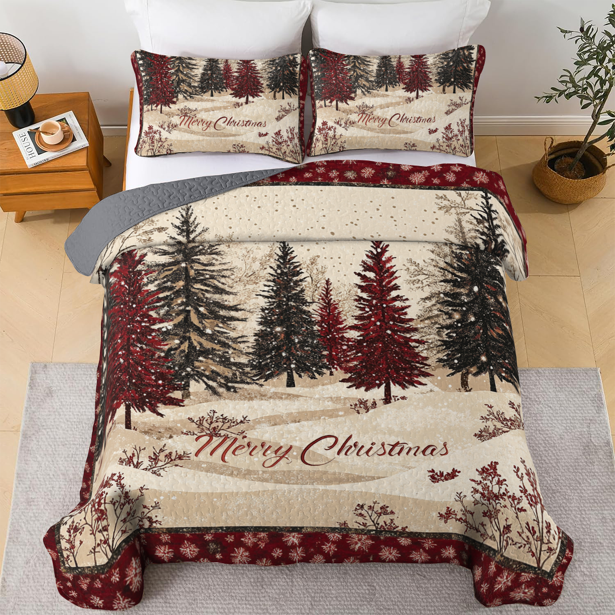 Shineful All Season Quilt 3-Piece Set - Winter Wonderland