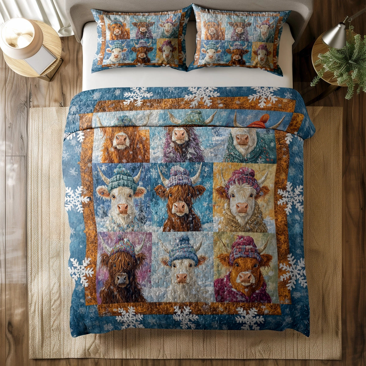 Shineful All Season Quilt 3-Piece Set - Cozy Highland Winter