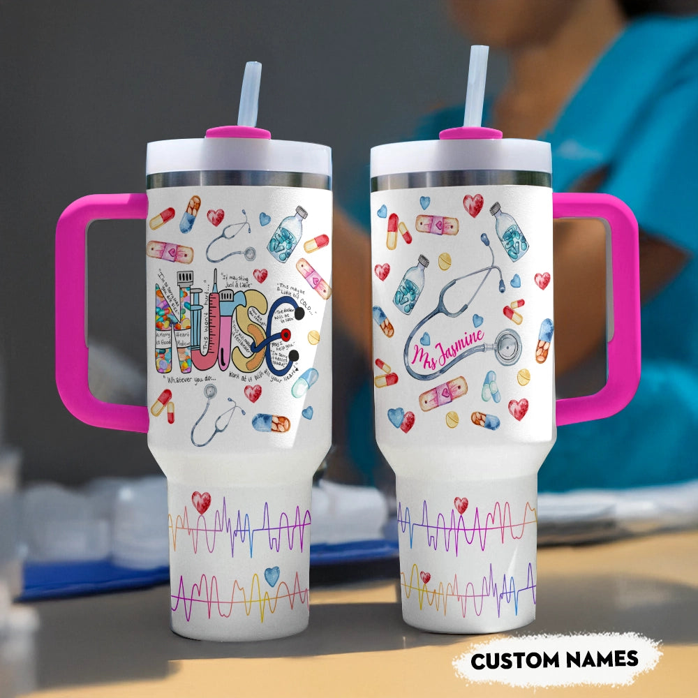 Shineful Tumbler Personalized Strength Nurse