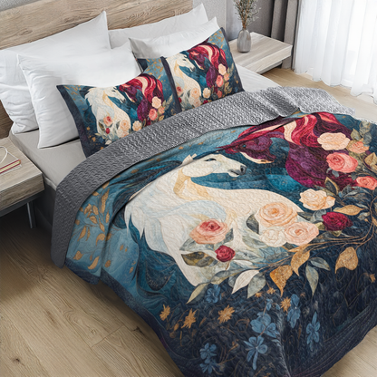 Shineful All Season Quilt 3-Piece Set - Eternal Valentine Harmony