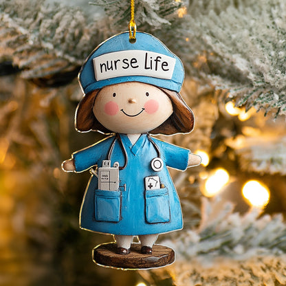 Shineful 2D Acrylic Ornament Cute Nurse Life