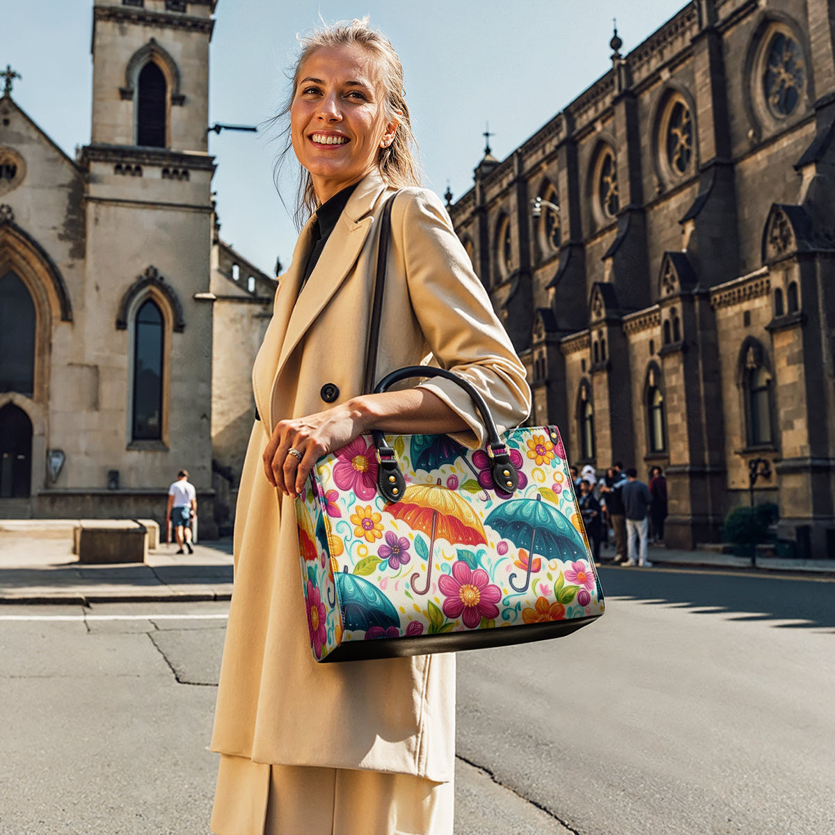 Sac en cuir brillant pour parapluie de jardin