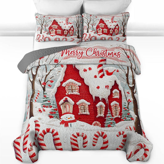 Shineful All Season Quilt 3-Piece Set Cheerful Christmas