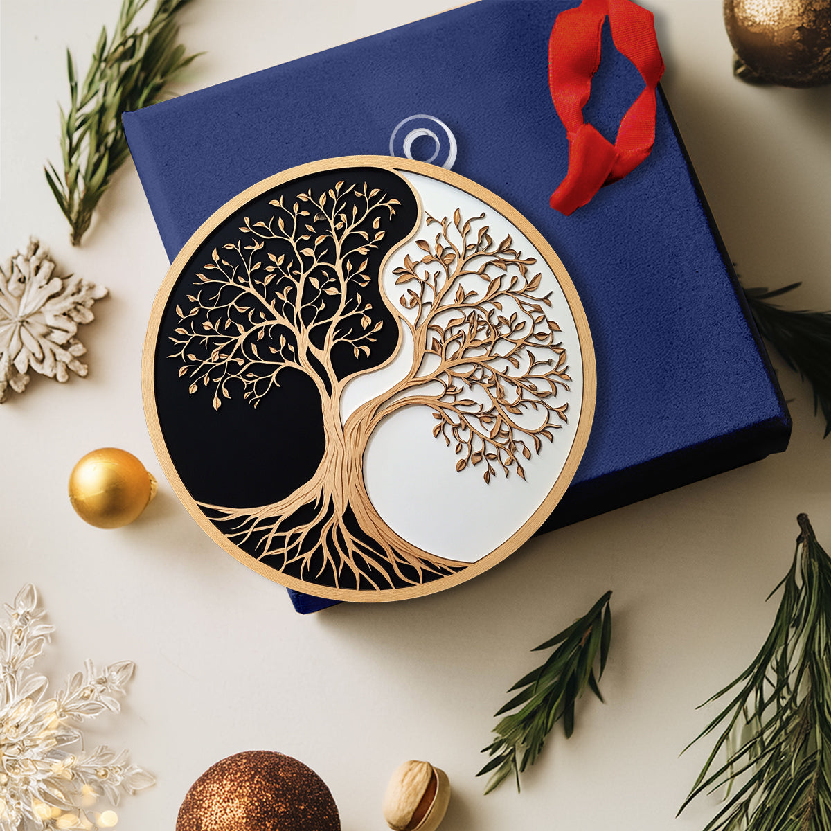 Shineful 2D Acrylic Ornament - Yin-Yang Tree of Life