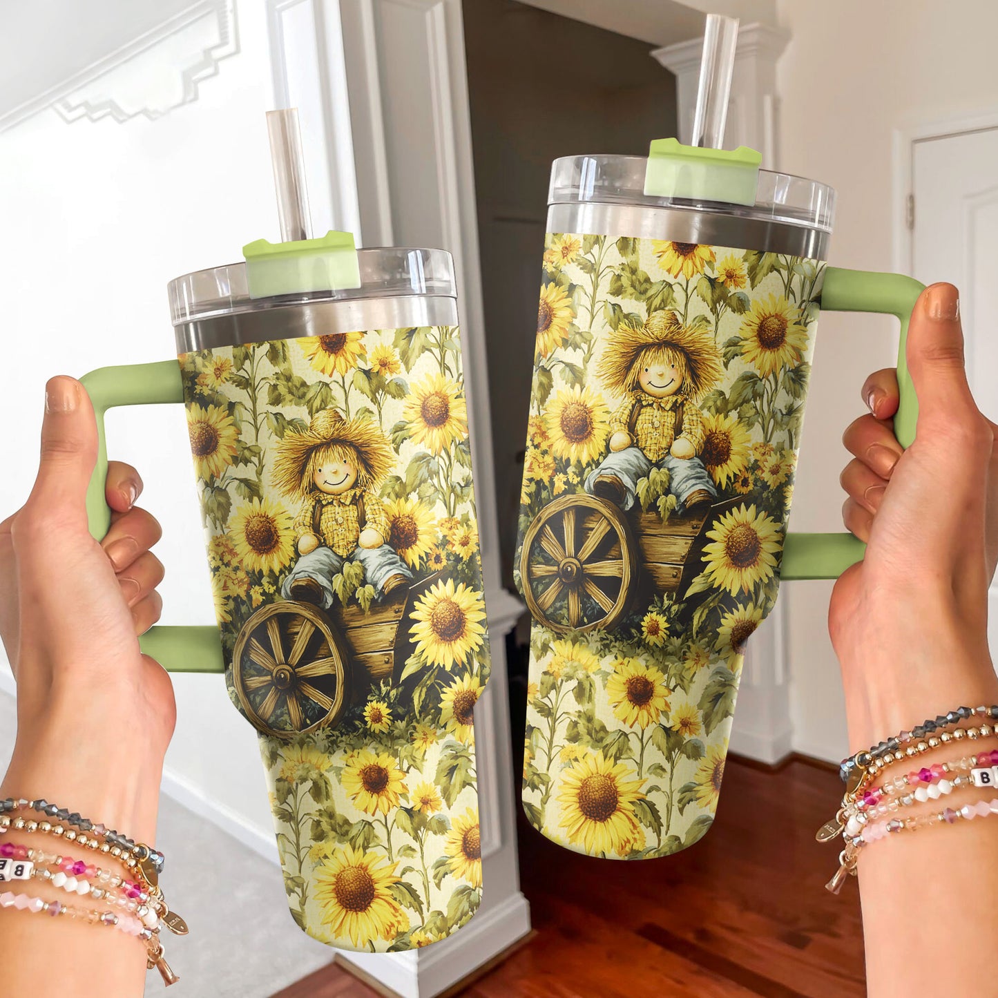 Shineful Tumbler Sunflower Scarecrow