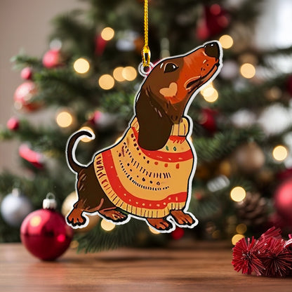 Shineful Acrylic Ornament Dachshund Delight