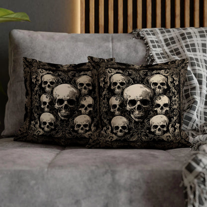 Shineful 2D Print Cushion Cover, Pillowcase, Pillows Covers - Gothic Skull Majesty