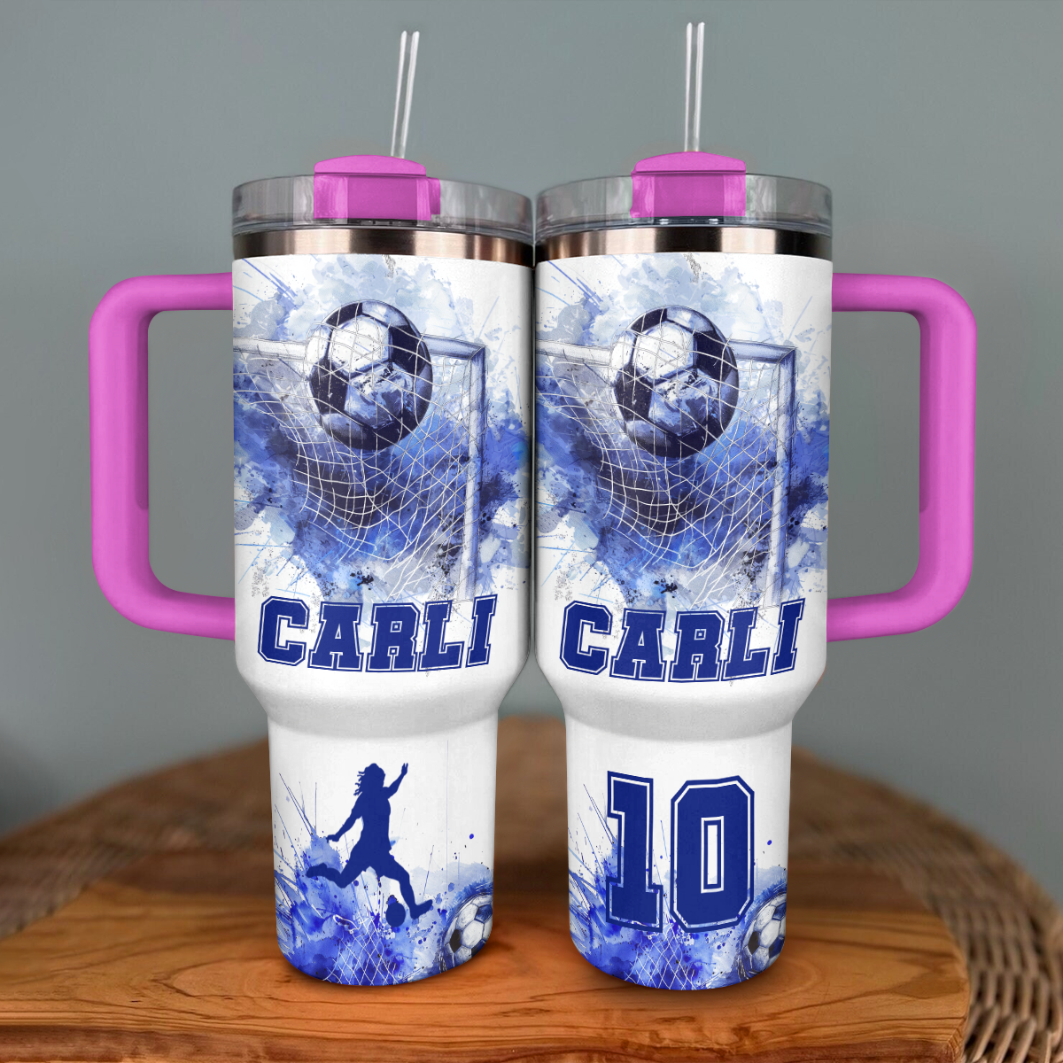 Shineful Personalized Tumbler Soccer Goal