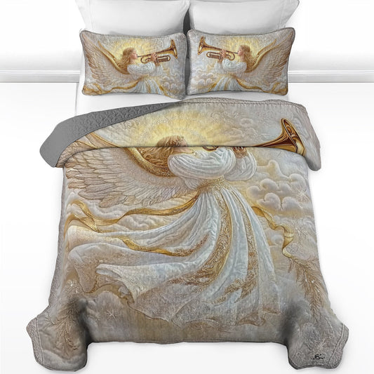 Shineful All Season Quilt 3-Piece Set - Heavenly Trumpet