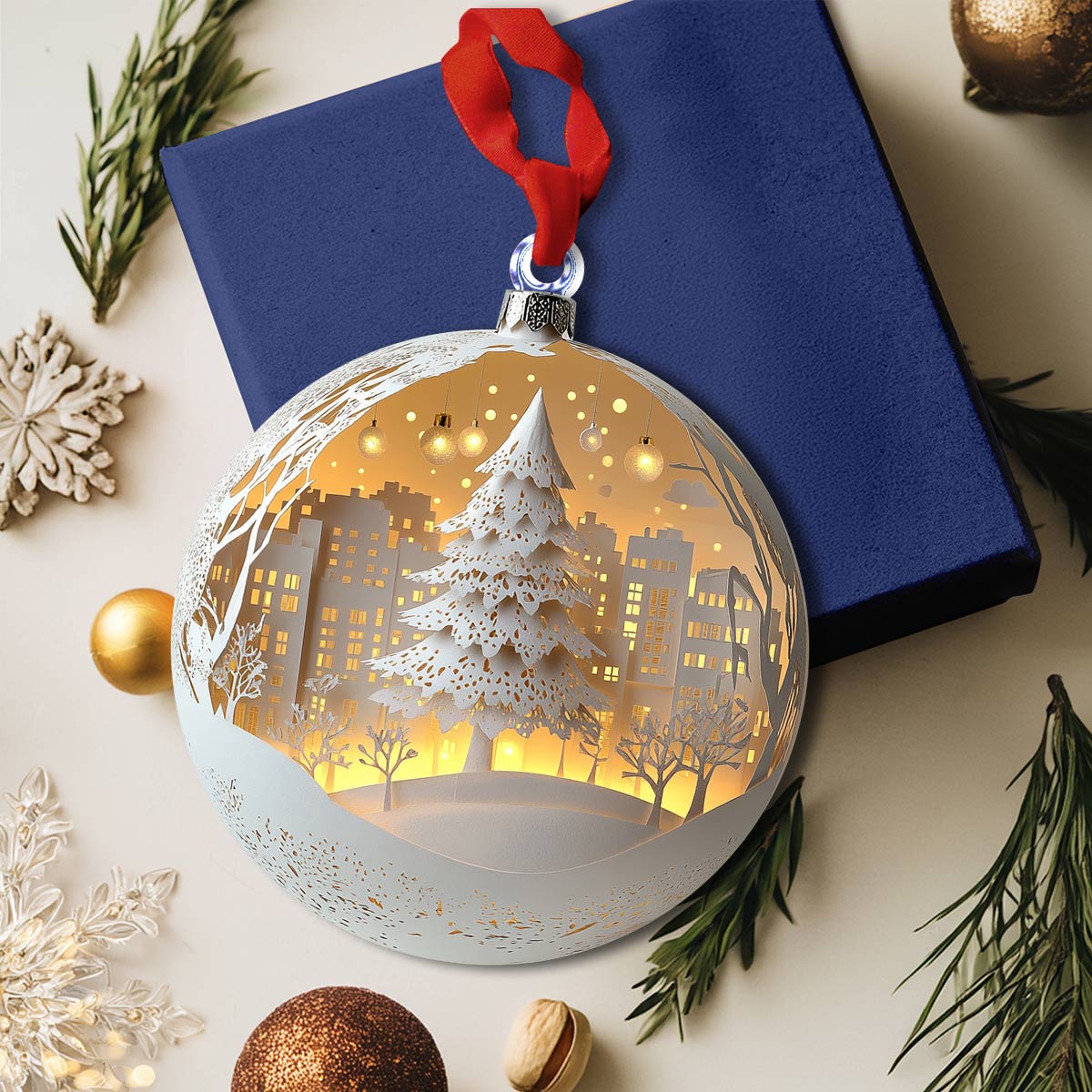 Shineful 2D Acrylic Ornament Winter Wonderland