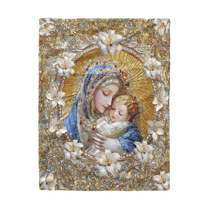 Shineful Fleece Blanket Holy Embrace