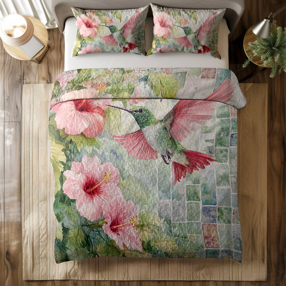 Shineful All Season Quilt 3-Piece Set Shine Hummingbird