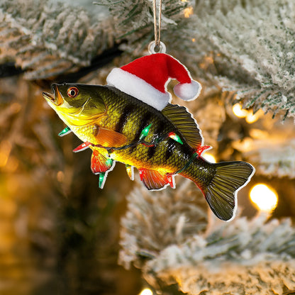 Shineful 2D Acrylic Ornament Christmas Fishing