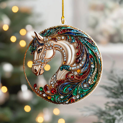 Shineful 2D Acrylic Ornament Sparkling Stallion Charm