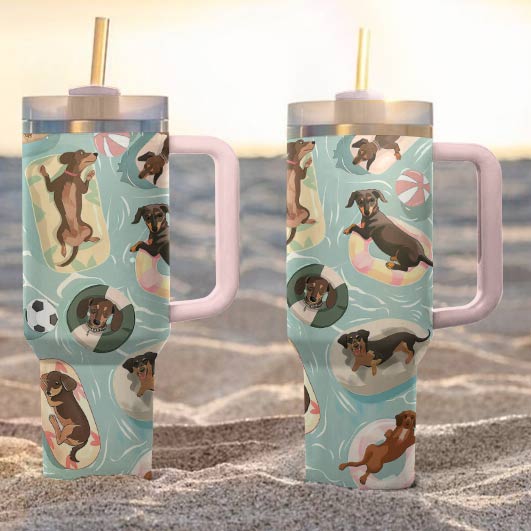 Shineful Tumbler Swimming Dachshunds