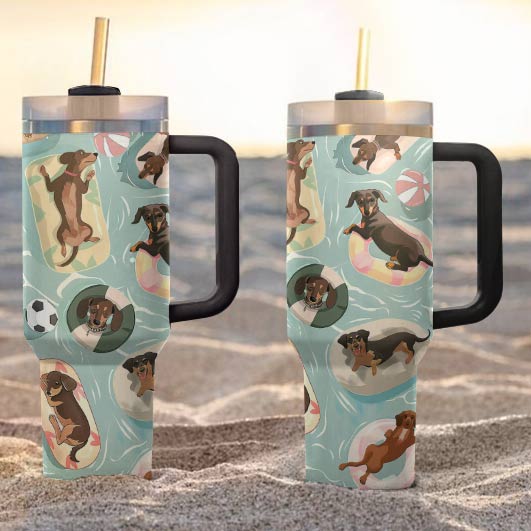 Shineful Tumbler Swimming Dachshunds