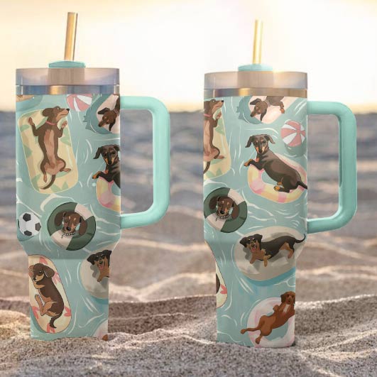 Shineful Tumbler Swimming Dachshunds