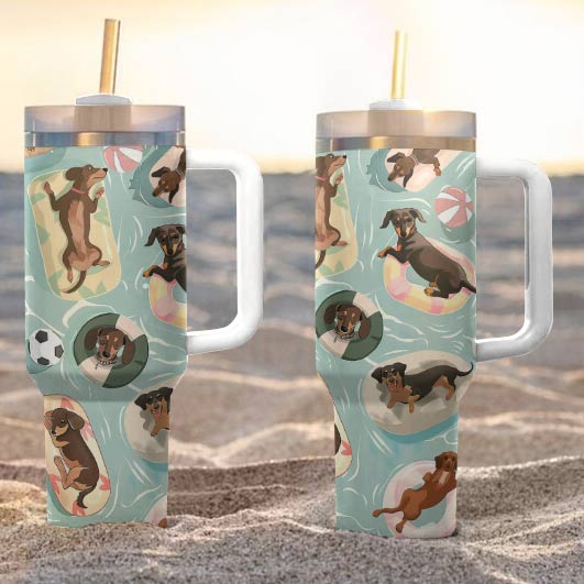 Shineful Tumbler Swimming Dachshunds