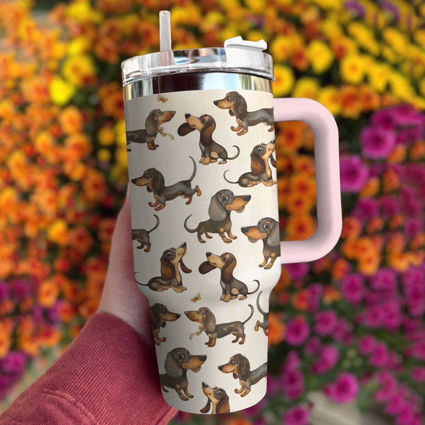 Shineful Tumbler Cozy Dachshunds