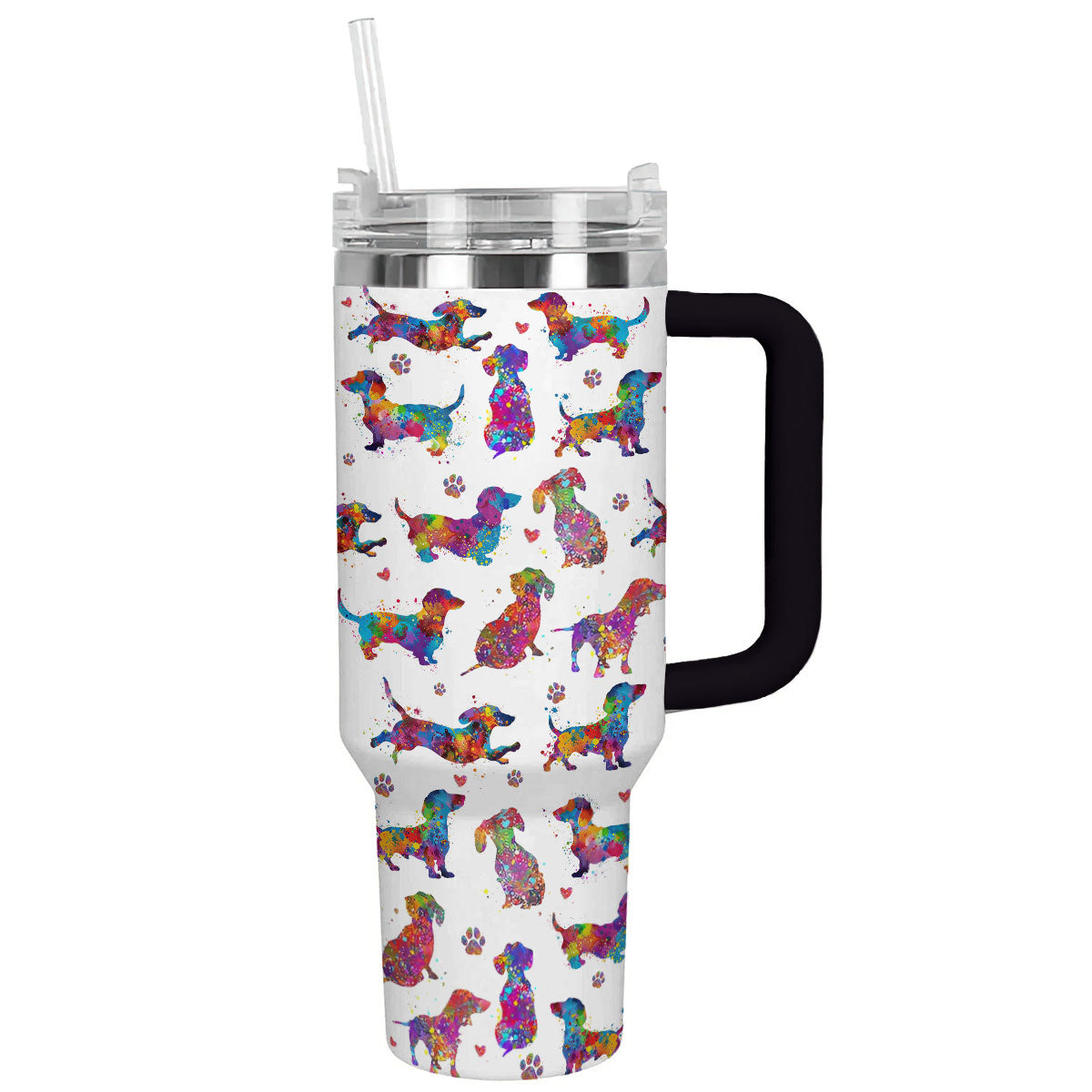 Shineful Tumbler Artful Dachshund Splashes