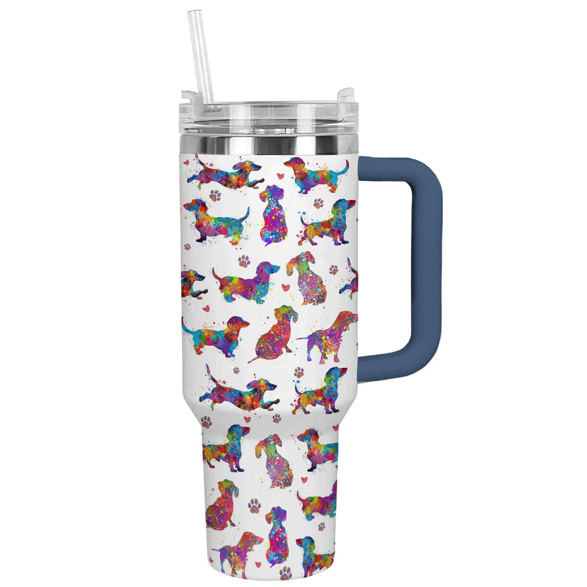 Shineful Tumbler Artful Dachshund Splashes