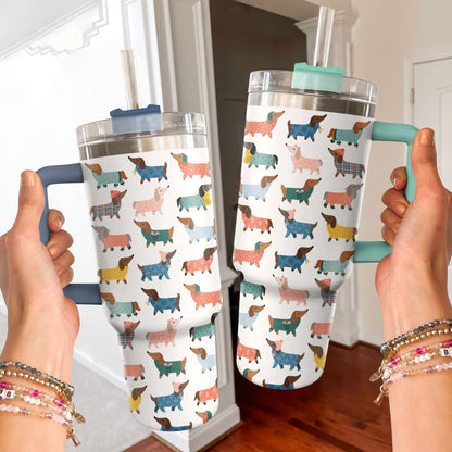 Shineful Tumbler - Cozy Dachshund Sweater