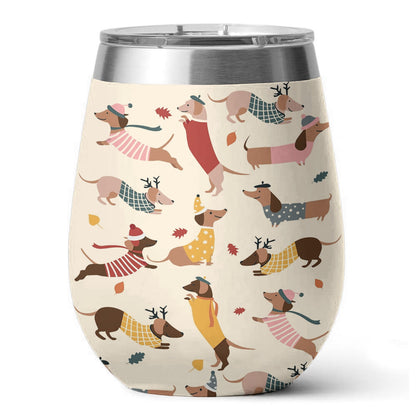 Dachshund 12 Oz Shineful™ Wine Tumbler Dynamic Mn8 12Oz