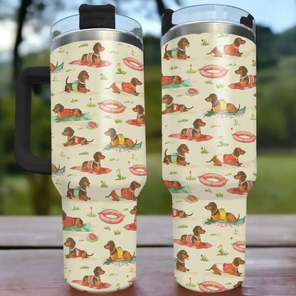 Shineful Tumbler Dackel Sommerstimmung