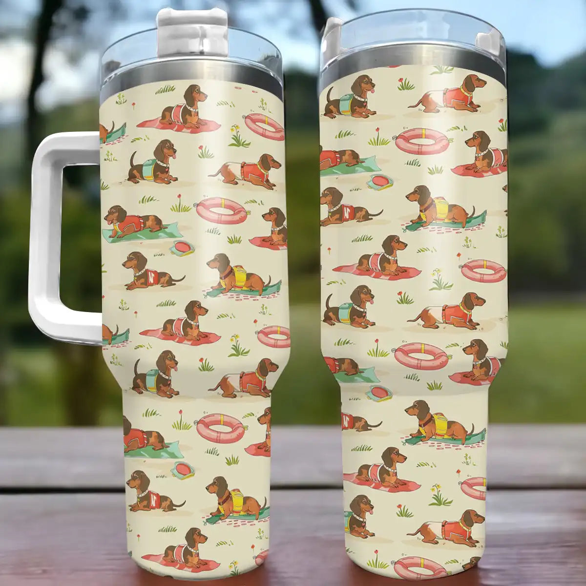 Shineful Tumbler Dachshund Summer Vibe