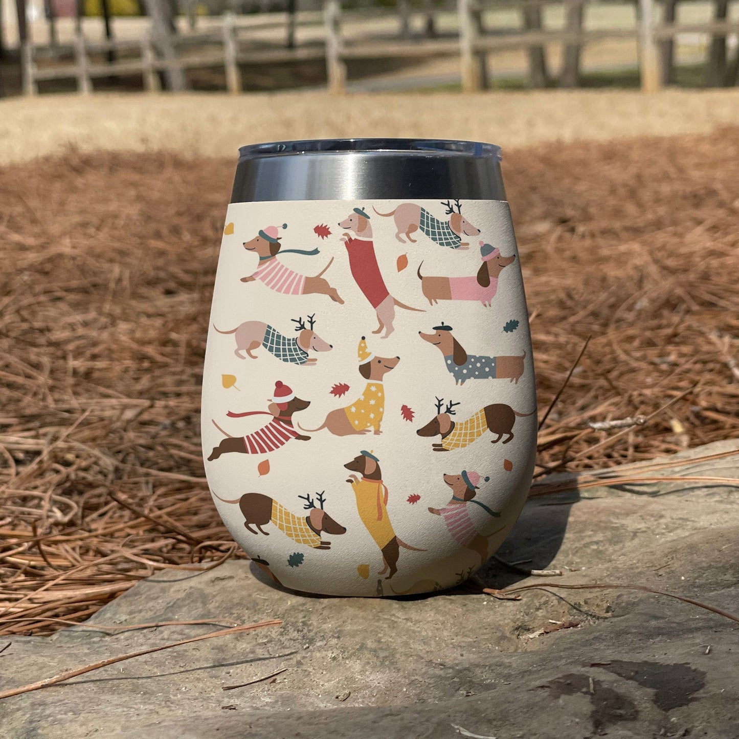 Dachshund 12 Oz Shineful™ Wine Tumbler Dynamic Mn8 12Oz