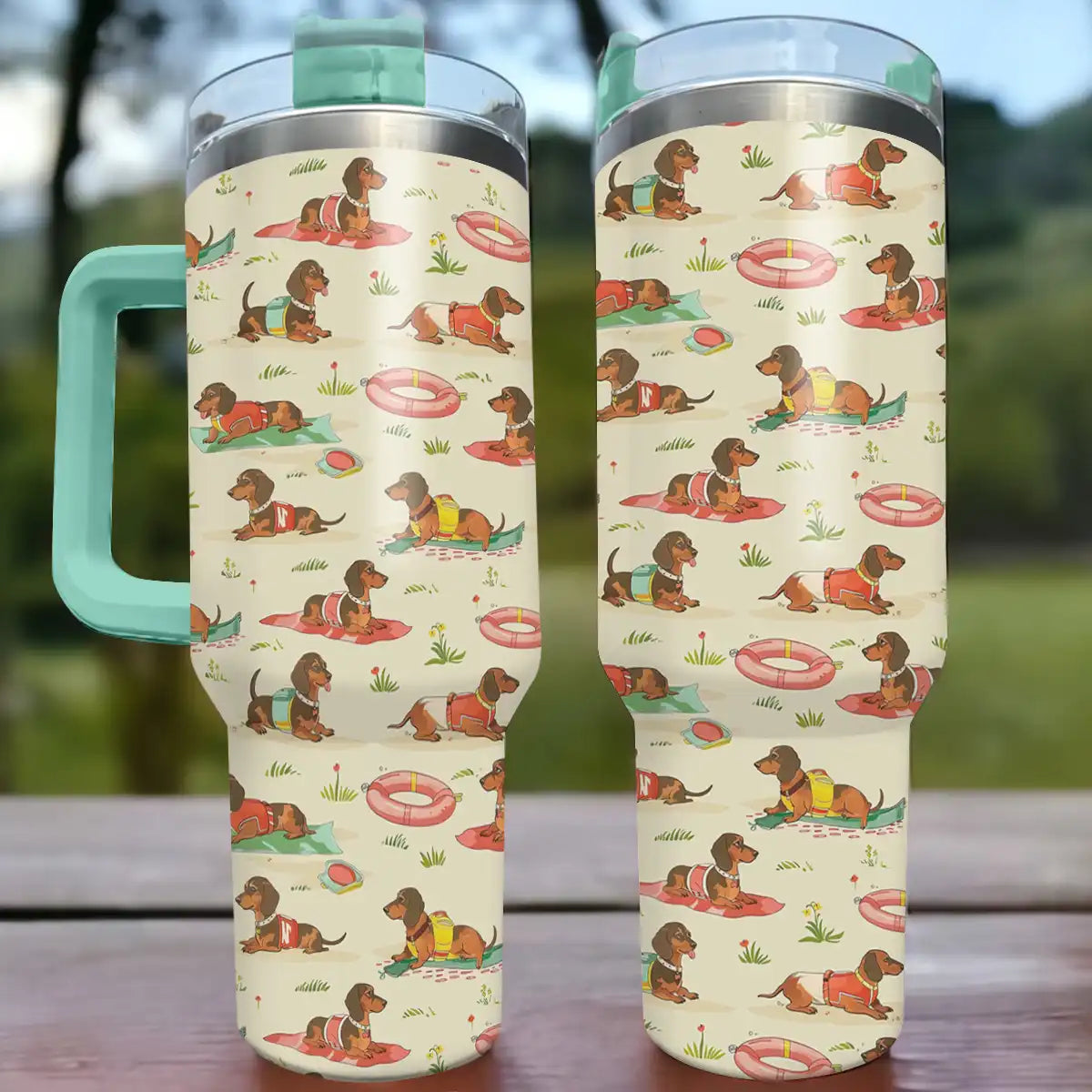 Shineful Tumbler Dachshund Summer Vibe