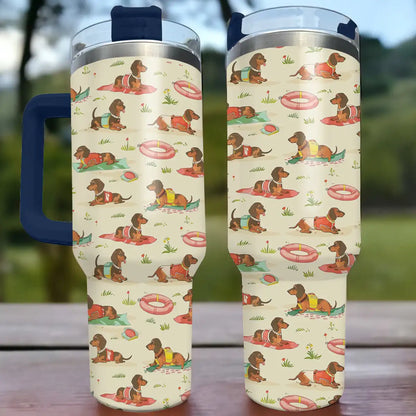 Shineful Tumbler Dachshund Summer Vibe