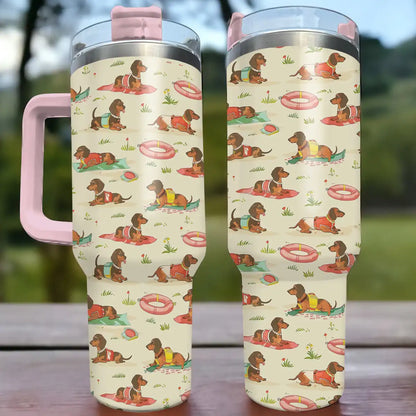 Shineful Tumbler Dachshund Summer Vibe