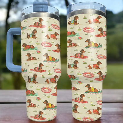 Shineful Tumbler Dackel Sommerstimmung