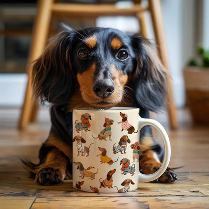 Shineful Ceramic Mug Fashion Dachshund