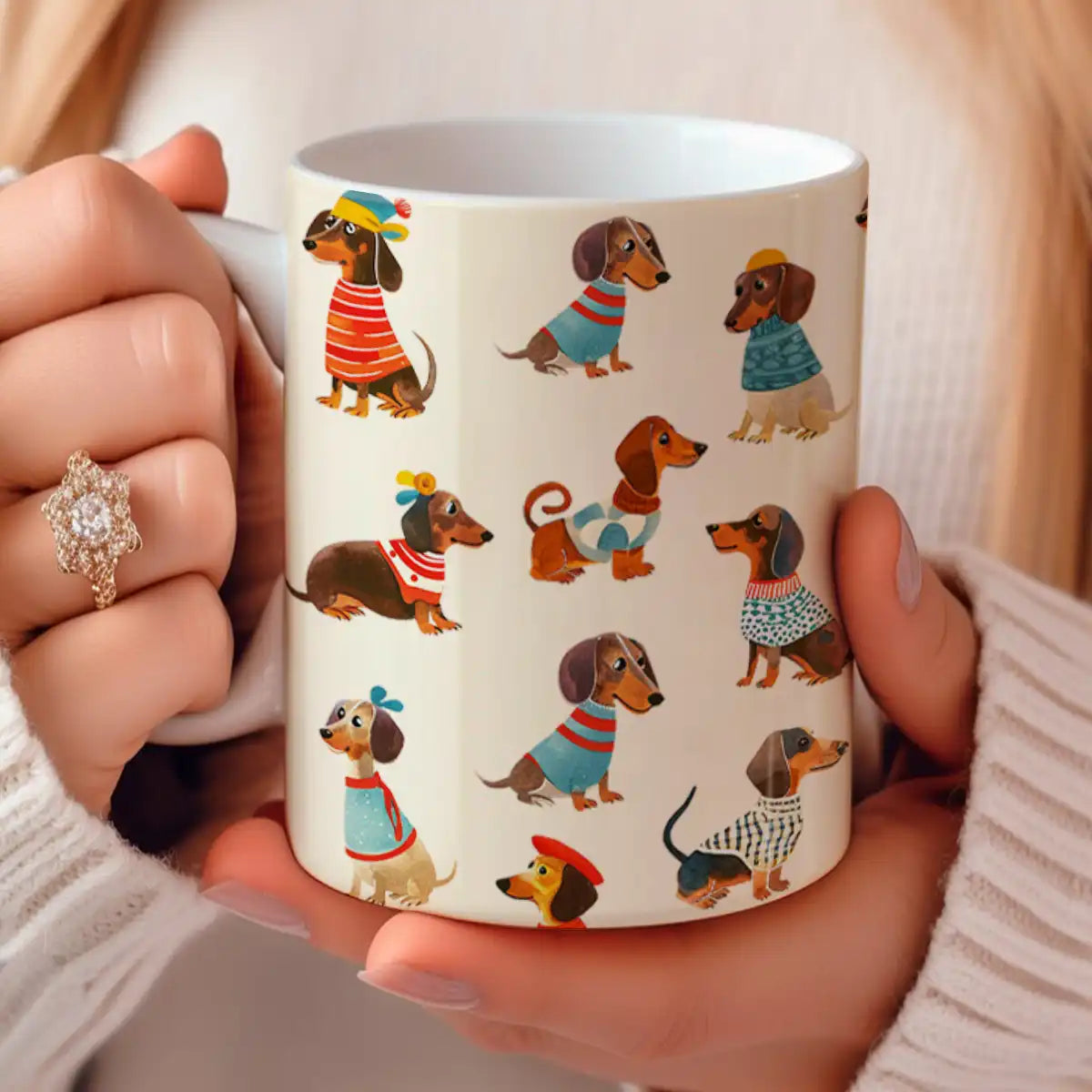 Shineful Ceramic Mug Cuteness Dachshund