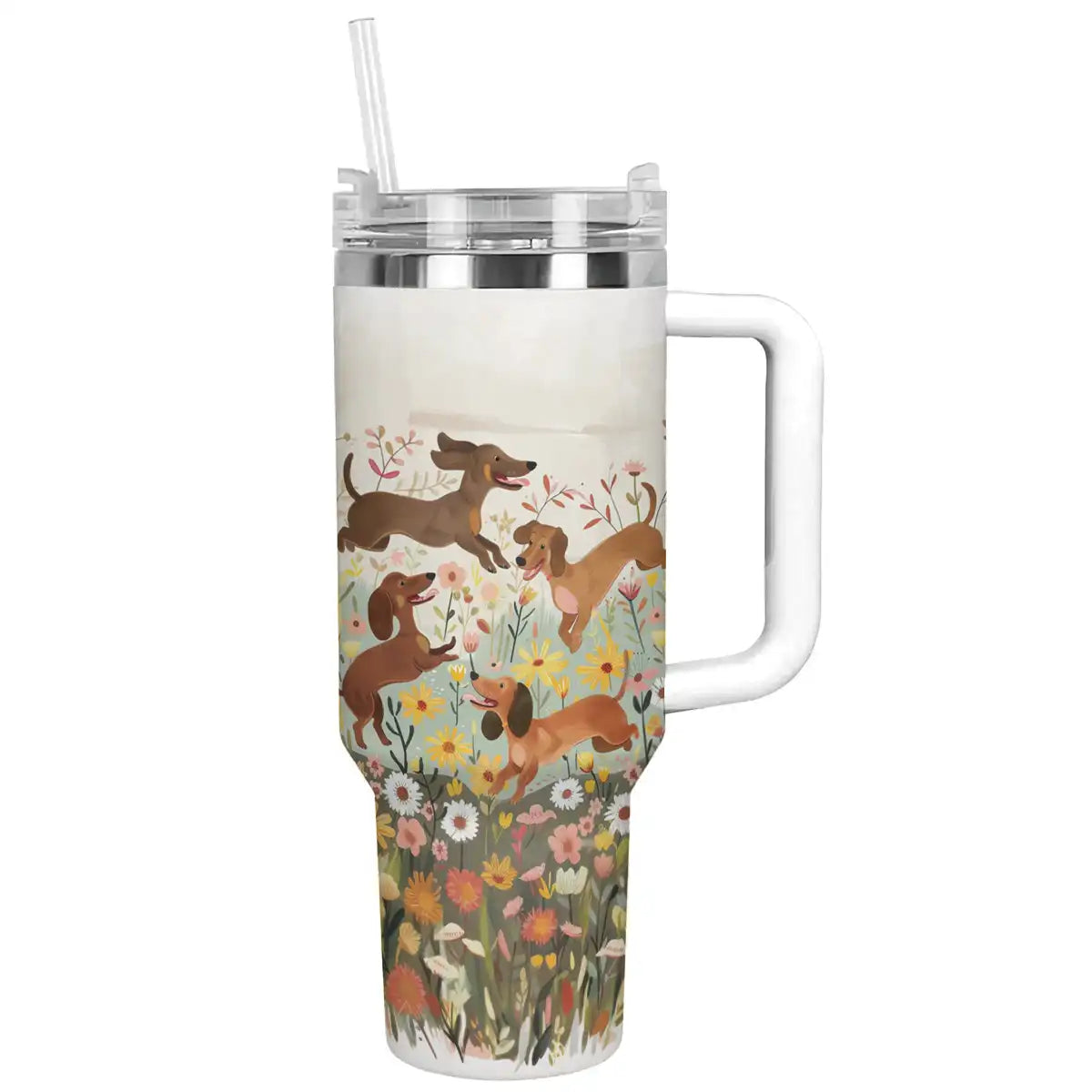 Shineful Tumbler Dachshund Floral